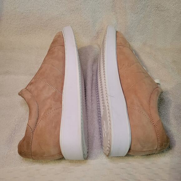 LAUREN RALPH LAUREN ANGELINE Beige Suede Women's Athletic Sneaker Shoe 8.5 - Picture 9 of 9